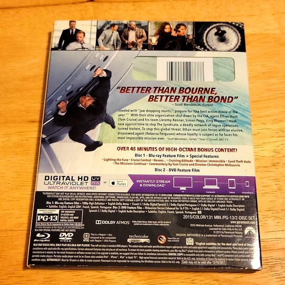Mission: Impossible - Rogue Nation [Blu-ray] - Picture 2 of 3